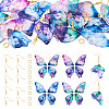 DIY Epoxy Resin Wings Pendants Dangle Earring Making Kits DIY-TA0013-31-1