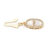 Brass Micro Pave Clear Cubic Zirconia Box Clasps KK-U051-01G-04-3