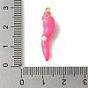 Rack Plating Brass Enamel Pendants KK-A229-29G-04-3