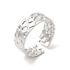 Non-Tarnish 304 Stainless Steel Cuff Wide Band Finger Rings LS-RJEW-L107-011P-1