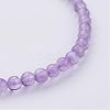 Natural Amethyst Beaded Stretch Bracelets BJEW-JB02459-09-2