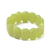 Natural Lemon Quartz Beads Stretch Bracelets for Women Men BJEW-I323-02Q-4