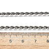 Tarnish Resistant 304 Stainless Steel Rope Chain Necklaces LS-STAS-S029-01-4