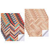 12Pcs 2 Colors Self Adhesive PVC Wall Stickers DIY-GA0007-05A-1