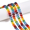 Transparent Glass Beads Strands X-GLAA-T023-08B-1
