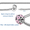 304 Stainless Steel European Style Bracelets for Jewelry Making STAS-PH0006-01A-2