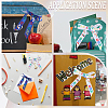 2 Rolls 2 Styles School Season Theme Polyester Colorful Printed Grosgrain Ribbon OCOR-GF0004-23B-4