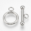 Non-Tarnish 201 Stainless Steel Toggle Clasps LS-X-STAS-S103-05-1-1