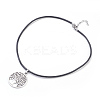 Tibetan Style Alloy Pendant Necklaces NJEW-JN02189-1