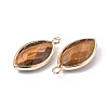 Natural Tiger Eye Pendants G-L514-023C-2