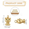10Pcs Rack Plating Brass Micro Pave Cubic Zirconia Pendants ZIRC-SZ0003-87-7