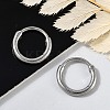 316 Surgical Stainless Steel Hoop Earrings EJEW-G416-42A-P-2