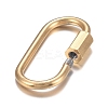 PVD Vacuum Plating 304 Stainless Steel Screw Carabiner Lock Charms X-STAS-H107-04A-G-2
