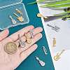 12Pcs 6 Style 304 Stainless Steel Pendants & Cabochons for Enamel STAS-UN0036-84-5