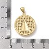 Brass Micro Pave Clear Cubic Zirconia Pendants KK-D431-085B-G-3
