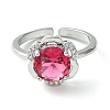 Bass Micro Pave Cubic Zirconia Ring RJEW-Z033-19B-2