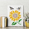 Bees Theme PET Plastic Hollow Out Drawing Painting Stencils Templates DIY-WH0284-019-6