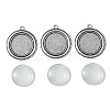 DIY Blank Tibetan Style Alloy Pendants Making Kit DIY-FS0005-80C-3