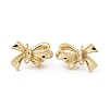 Brass Stud Earring Findings KK-K371-35G-1