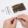 32 Set 4 Colors Alloy Snap Buttons DIY-CA0006-23-3