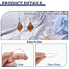 200pcs 316 Surgical Stainless Steel Hoop Earring Findings STAS-HS0001-26B-4