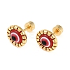 Evil Eye Glass Ear Fake Plugs EJEW-H105-27G-5