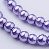 Glass Pearl Beads Strands X-HY-6D-B25-2