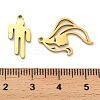25Pcs 5 Styles Stainless Steel Pendants STAS-XCP0001-93-4