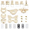 6Sets 6 Styles Zinc Alloy Bag Twist Lock Accessories AJEW-GF0007-02-1