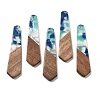 Resin and Walnut Pendants FIND-R051-06-2