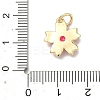 Brass Pave Clear Cubic Zirconia Pendants LS-KK-H255-06G-04-3