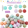 50Pcs Food Grade Silicone Focal Beads SIL-NB0001-52A-2