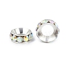 Brass Rhinestone Spacer Beads RB-A020-10mm-28S-3