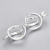 Rack Plating Brass Cage Pendants LS-KK-S751-064S-2