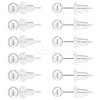   6 Pairs Sterling Silver Round Ball Stud Earrings for Men Women EJEW-PH0001-20-1
