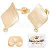 Beebeecraft 20Pcs Brass Stud Earring Findings KK-BBC0004-36-1