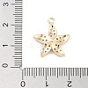Brass Pave Clear Cubic Zirconia Pendants X-KK-Z061-09G-01-3