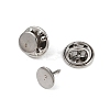 304 Stainless Steel Butterfly Clutches Pin Backs STAS-P262-03P-02-2