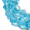 Electroplate Glass Beads Strands EGLA-Q118-6mm-B05-3