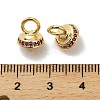 Brass Micro Pave Cubic Zirconia Cup Pearl Peg Bails Pin Pendants KK-S397-05B-3