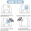 12Pcs Star Shape Cloth Embroidery Applqiues PATC-GF0001-33B-6