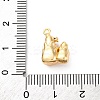 Brass Rhinestone Crystal Pendants KK-E793-07G-3