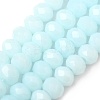Faceted Rondelle Glass Beads Strands X-GLAA-I033-3mm-11-3