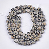 Natural Dalmatian Jasper Beads Strands G-S354-17-2