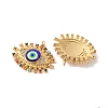 Rack Plating Brass Micro Pave Cubic Zirconia Pendants KK-H486-24G-04-2