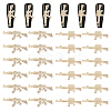 32Pcs 2 Styles Alloy Rhinestone Cabochons MRMJ-CP0001-31LG-1