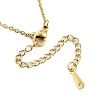 304 Stainless Steel Pendant Nacklaces For Women STAS-S124-01G-05-3