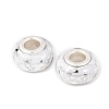 Opaque Resin Rondelle European Beads RESI-Z046-03A-2