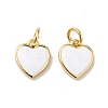 Rack Plating Brass Enamel Pendants KK-H431-14G-2