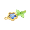 Acrylic Flower-shaped Pendants PALLOY-JF03867-01-4